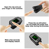 LPOW Fingertip Pulse Oximeter, Oxygen Level Pulse Rate, Includes Batteries and Lanyard, A310E